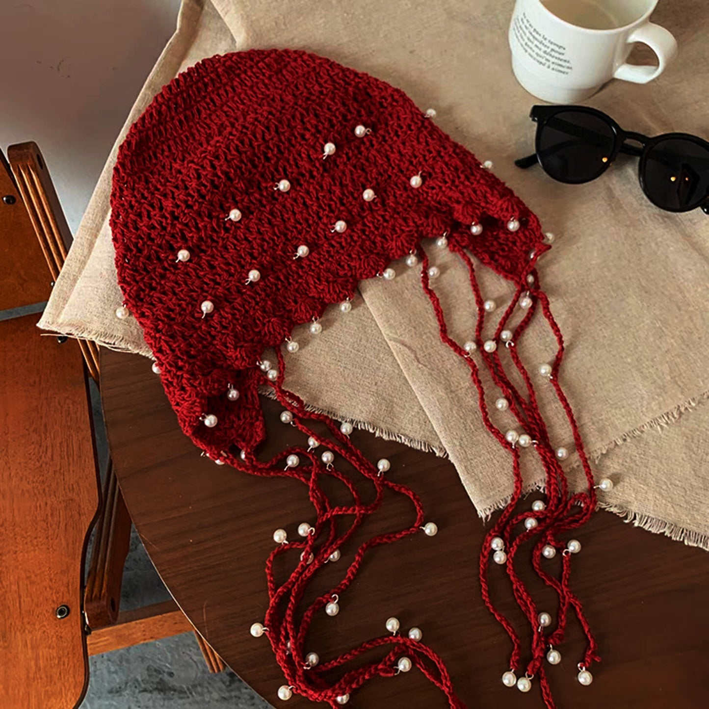 Silverveil – Limited Edition Silver Pearl Knit Hat
