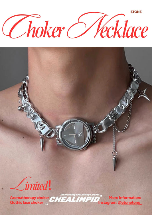 Temporal Displacement - Y2K Choker Necklace